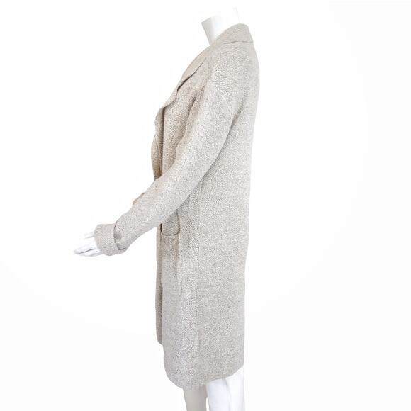 LULU'S Cuddle Club NEW Beige Long Sleeve Sweater Coat Cream Oatmeal Size M Comfy - Picture 6 of 10